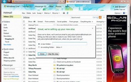 Hotmail: một tài khoản chính tạo 5 tài khoản ảo