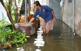 Thi công đường làm tắc mương thoát nước