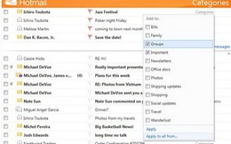 Hotmail thêm 5 chức năng mới, tiếp cận Android