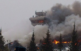 Cháy dữ dội ở sân bay Siberia
