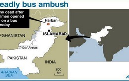 Xả súng, 18 hành khách thiệt mạng ở Pakistan