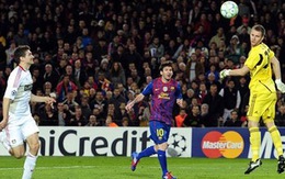 Messi ghi 5 bàn, Barca tưng bừng vào tứ kết