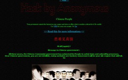 Anonymous "tổng tấn công" mạng Trung Quốc