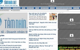 Báo điện tử Tamnhin.net dừng xuất bản