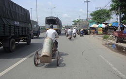 Chở "bom" trên quốc lộ 1A!