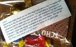 "Kẹo xin lỗi" trên máy bay
