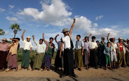 Dân Myanmar biểu tình phản đối dự án mỏ đồng TQ