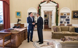 Ông Obama và Romney ăn trưa thân mật tại Nhà Trắng