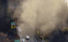 Sập đường hầm ở Nhật, nhiều thi thể cháy đen