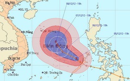 Bão số 9 cách Trường Sa khoảng 400km