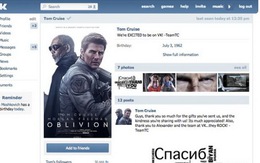 Tom Cruise - sao Hollywood đầu tiên tham gia mạng xã hội Nga