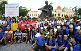 520 bạn trẻ và VĐV đạp xe "Về chiến khu Rừng Sác anh hùng"