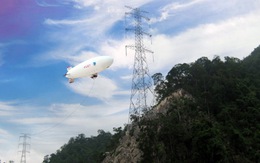 Dùng khinh khí cầu kéo đường dây điện 500kV