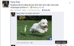 Facebook cho đính kèm ảnh khi bình luận