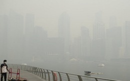 Hình ảnh Singapore chìm trong khói mù