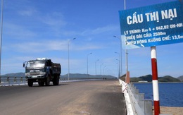 Xe trọng tải 30 tấn được phép qua cầu Thị Nại
