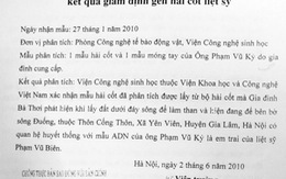 ADN và nhịp cầu đoàn tụ Kỳ 2: Anh nằm dưới cát sông