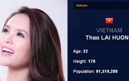 Lại Hương Thảo được mời dự Miss World 2013