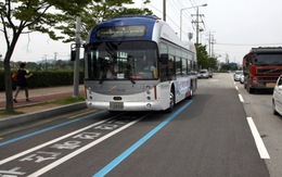 Hàn Quốc làm đường sạc điện cho xe buýt