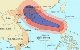 Bão Utor đã vào biển Đông với sức gió 118-149km/g