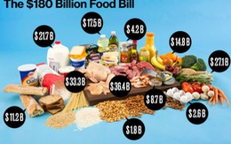 Dân Mỹ lãng phí 180 tỉ USD thức ăn thừa