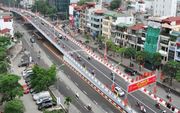 Chính thức thông xe cầu vượt Đại Cồ Việt - Trần Khát Chân