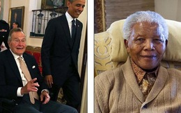 Lộ thư chia buồn... Mandela qua đời của cựu tổng thống Bush