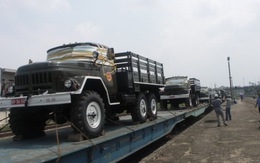 Đoàn tàu chở xe đưa tang Đại tướng đã đến Quảng Bình
