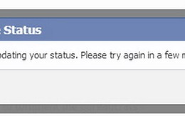 Facebook trục trặc, không đăng tải được nội dung