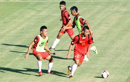 U-23 Brunei miệt mài tập luyện nhằm đánh bại U-23 VN