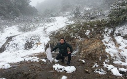 Ảnh bạn đọc: Tuyết rơi trên núi Sa Pa