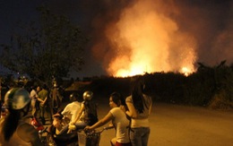Cháy lớn gần khu dân cư Nam Long