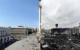 Hình ảnh Ukraine trước và sau bạo động