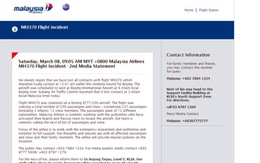 MAS: Chuyến bay MH370 - Malaysia hết nhiên liệu lúc 9g30