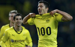 Lewandowski ghi bàn thứ 100, Dortmund vào chung kết Cúp quốc gia
