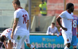 Thua Catania, AS Roma dâng chức vô địch cho Juventus