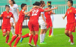 Thắng Jordan 3-1, tuyển nữ VN tiến một bước gần hơn đến World Cup 2015