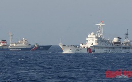 Tàu Cảnh sát biển 8003 trong vòng vây tàu Trung Quốc