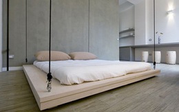 Tiết kiệm không gian với giường treo trần nhà