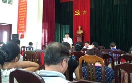 Dân bật khóc khi đối thoại với lãnh đạo quận Long Biên