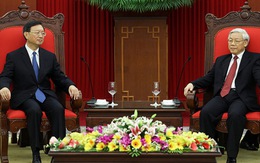 Tổng Bí thư Nguyễn Phú Trọng tiếp Ủy viên Quốc vụ Trung Quốc