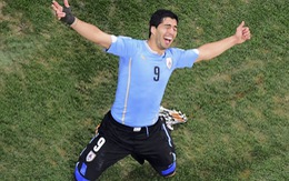Suarez xuất sắc nhất trận Uruguay thắng Anh 2-1