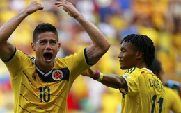 James Rodriguez xuất sắc nhất trận Colombia - Bờ Biển Ngà