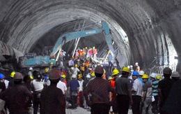 Sập đường hầm ở Trung Quốc, 15 người mắc kẹt