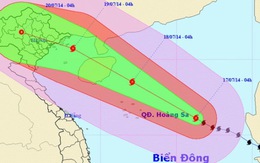 Bão số 2 đang áp sát Hoàng Sa, biển động dữ dội