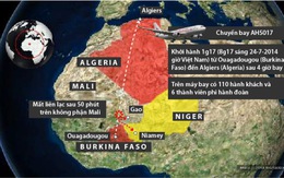 Đã thấy xác máy bay Algeria ở Mali, không ai sống sót