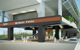 Xây nhà ga metro Bình Thái