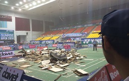 Hoảng loạn vì sập trần nhà thi đấu Phan Đình Phùng