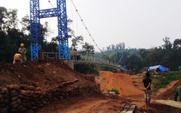 Cầu treo Sam Lang mới đã hoàn thành