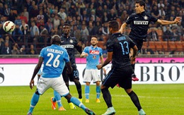 Inter Milan kịch tính cầm hòa Napoli